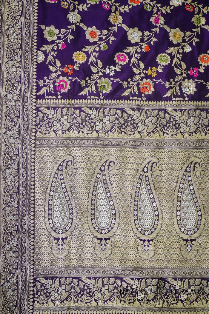 Royal Purple Banarasi Saree