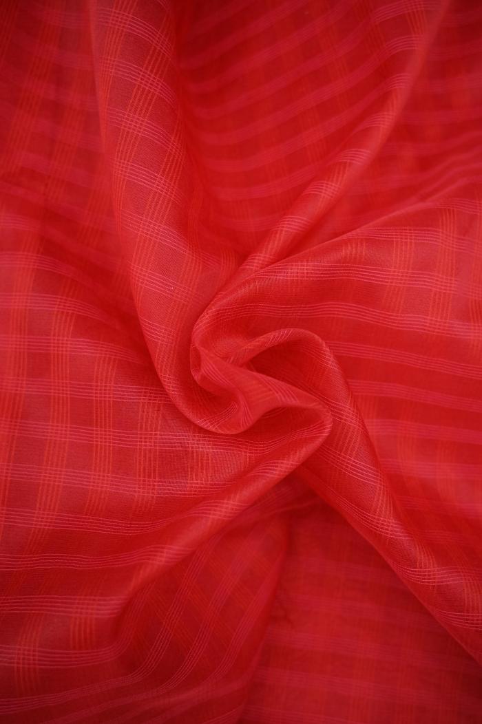 Supernet Bold Red Banarasi Saree