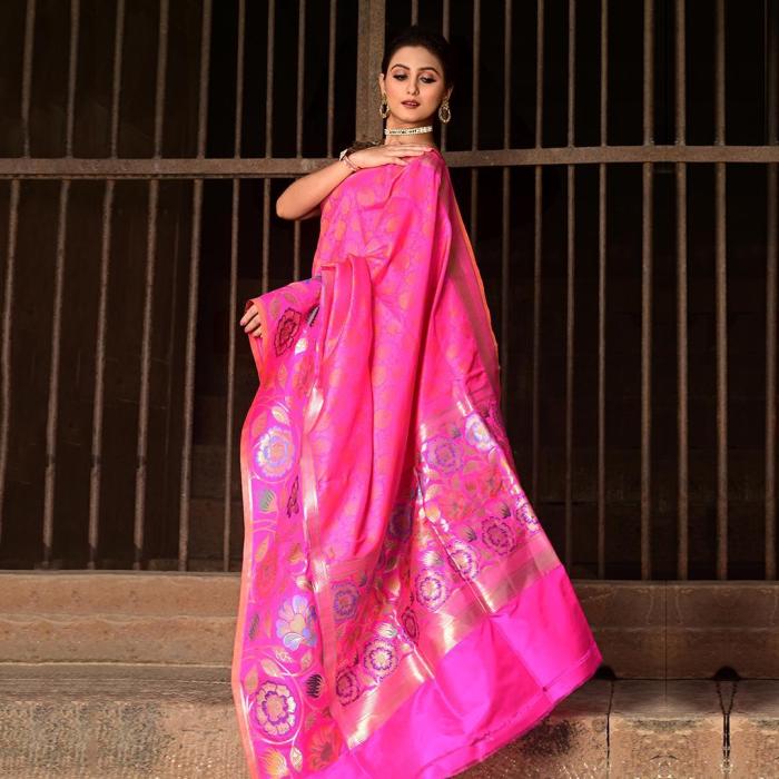 Banarasi Banarasi Katan Silk Tanchui  Saree