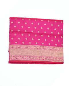 katan handloom rani pink Banarasi Saree