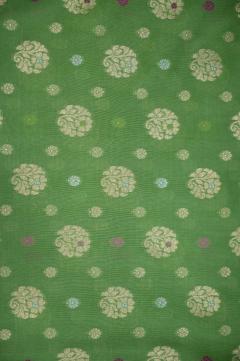 Pure Banarasi Katan Silk Pista green Saree