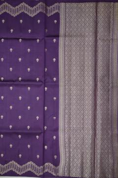 Raw Mango Silk Zari Saree in Russian Violet & 7 Colors