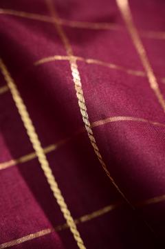 mangol silk wine jall Pattern Bararasi saree