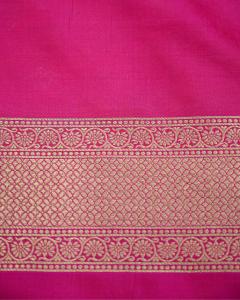 katan handloom reani pink smart Banarasi Saree