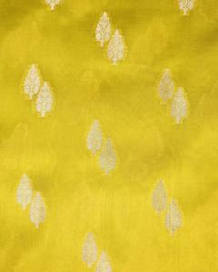 Mango Silk Zari Weaving Banarasi Saree