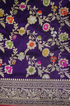 Royal Purple Banarasi Saree