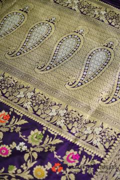 Royal Purple Banarasi Saree