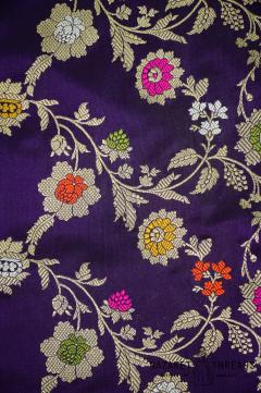 Royal Purple Banarasi Saree