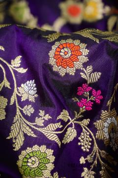 Royal Purple Banarasi Saree