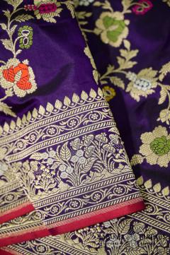 Royal Purple Banarasi Saree