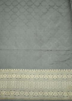 Pure Katan Tanchui Grey Self Jaal Saree