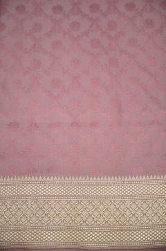 Pure Katan Tanchui Onion Pink Kadhwa Saree