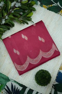 Raw Mango Silk Twin Booti Saree in Mehendi & 7 Colors