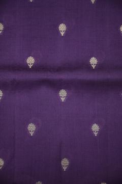 Raw Mango Silk Zari Saree in Russian Violet & 7 Colors