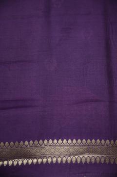 Raw Mango Silk Zari Saree in Russian Violet & 7 Colors