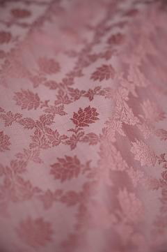 Pure Katan Tanchui Onion Pink Kadhwa Saree