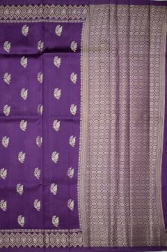 Raw Mango Silk Saree in Russian Violet & 8 Colors