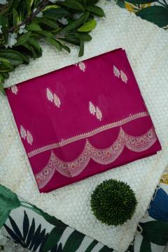 Raw Mango Silk Twin Booti Saree in Mehendi & 7 Colors