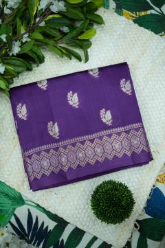 Raw Mango Silk Saree in Russian Violet & 8 Colors