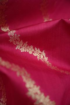 Pure Banarasi Chiniya Silk Saree Rani Pink & 7 Colors