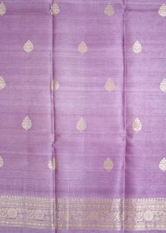 Pure Banarasi Lilac 3 Piece Suit