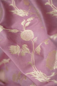 Pure Banarasi Katan Silk Baby pink Saree