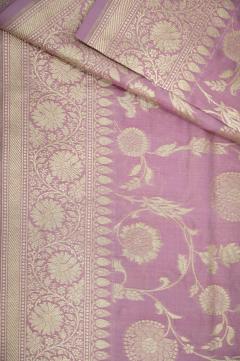 Pure Banarasi Katan Silk Baby pink Saree