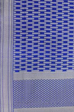 Pure Banarasi Royal Blue Katan Silk Saree