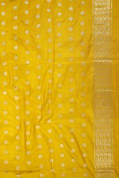 Pure Banarasi Golden Yellow 3 Piece Suit