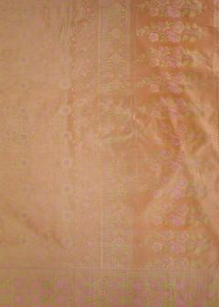 Pure Banarasi Peach Katan Tanchui Silk Saree