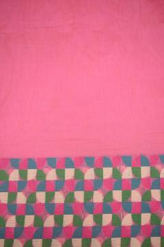 Supernet Weave Gajari Pink Banarasi Saree