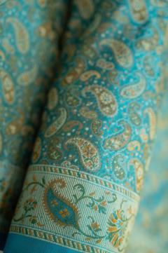 Pure Banarasi Katan Silk Ferozy blueSaree