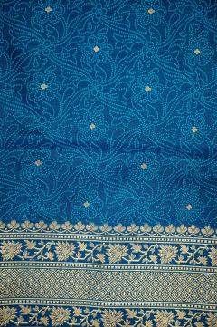 Banarasi Katan Upada Navy Blue Saree