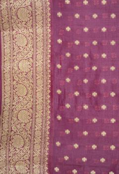 Pure Banarasi Tussar Silk Koniya Boota Saree