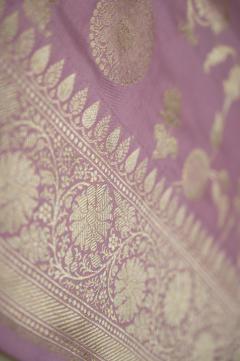 Pure Banarasi Katan Silk Baby pink Saree