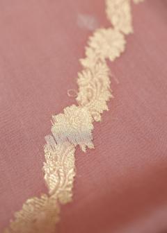 Pure Banarasi Pink Kora Saree