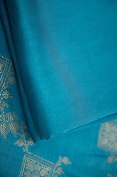 Banarasi Chynia Silk Light Aqua Suit