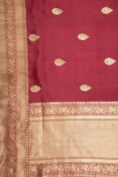 Pure Banarasi Katan Silk Onion Pink Saree