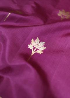 Pure Banarasi Onion Pink Puna Silk Saree