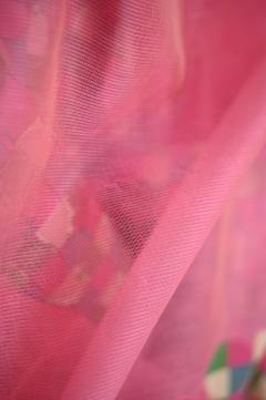 Supernet Weave Gajari Pink Banarasi Saree