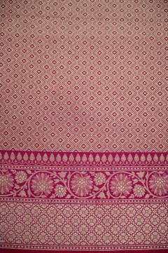 Pure Banarasi Katan Silk Hot pink Saree