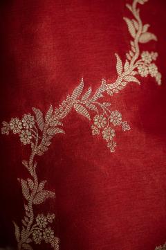 Banarasi Viscose Silk Blood Red Saree