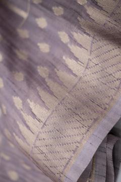 Banarasi Moonga Lavendar Light Wine Saree