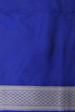 Pure Banarasi Royal Blue Katan Silk Saree