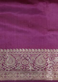 Pure Banarasi Onion Pink Puna Silk Saree