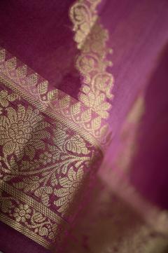 Banarasi Dupian Silk Wine Colour Arha Saree