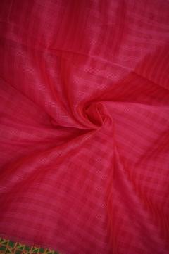 Supernet Banarasi Rani Pink Saree