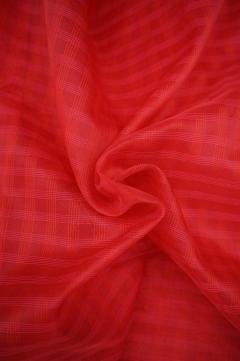 Supernet Bold Red Banarasi Saree