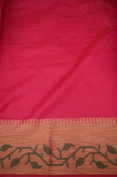 Supernet Rani Pink Banarasi Saree