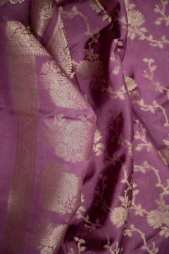 Banarasi Dupian Silk Wine Colour Suit